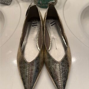 Worthington Metallic Gold Flats